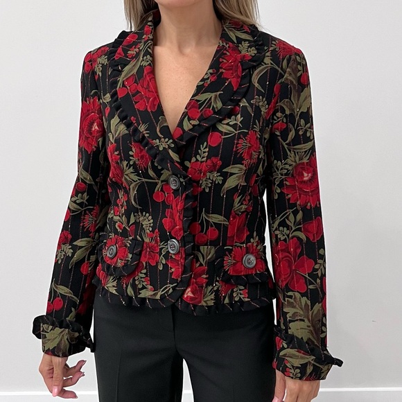 ESCADA flower/cherry jacket - Picture 1 of 8